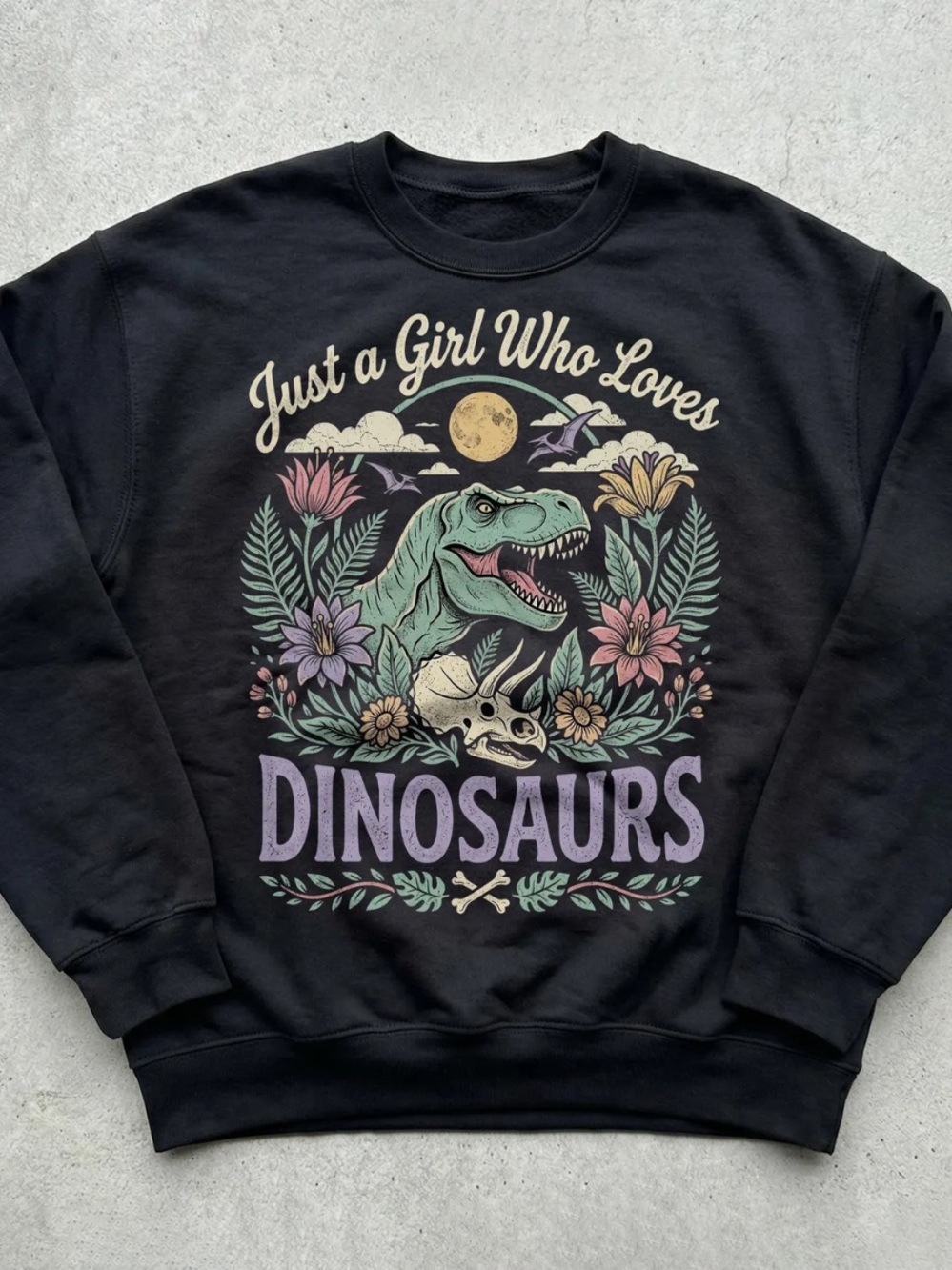 Black Crewneck Sweatshirt - Classic Pullover